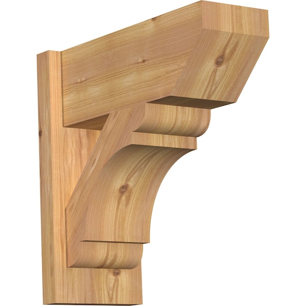 Ekena Millwork Olympic Slat Smooth Outlooker, Western Red Cedar, 7 1/2"W x 18"D x 18"H OUT08X18X18OLY06SWR - main